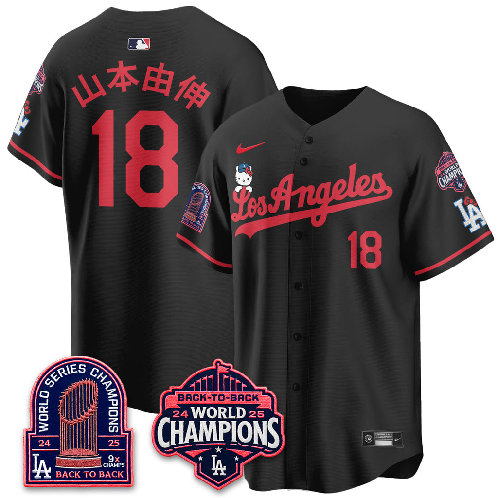 Los Angeles Dodgers x Hello Kitty Night 2026 Vapor Jersey - All Stitched - V2