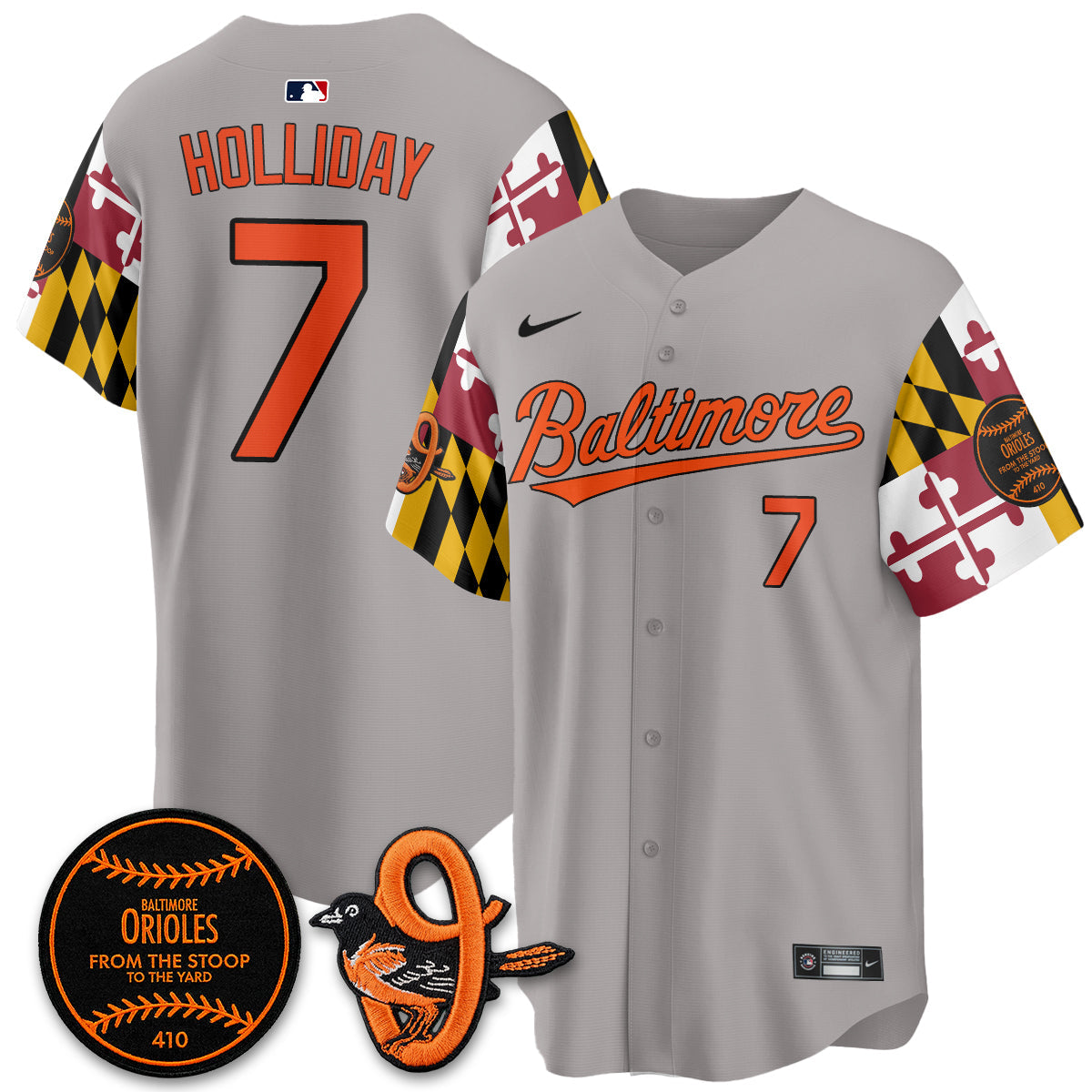 Baltimore Orioles 2026 x Maryland State Flag Vapor Jersey - All Stitched V2