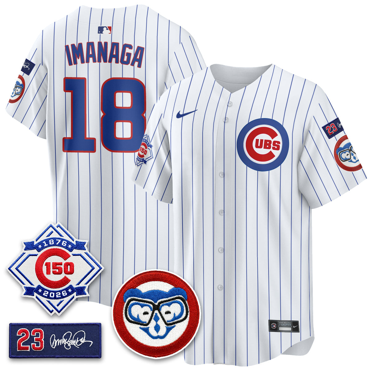 Chicago Cubs 150th Anniversary Holy Cow Vapor Premier Limited Jersey - All Stitched