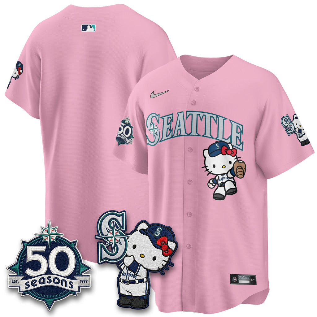 Seattle Mariners x Meow KT Night Limited Jersey - All Stitched V2
