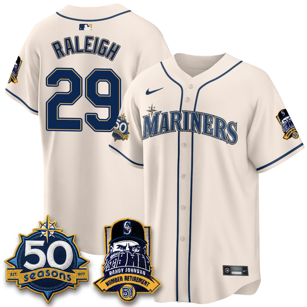 Seattle Mariners Randy Johnson Vapor Limited Jersey V2- All Stitched