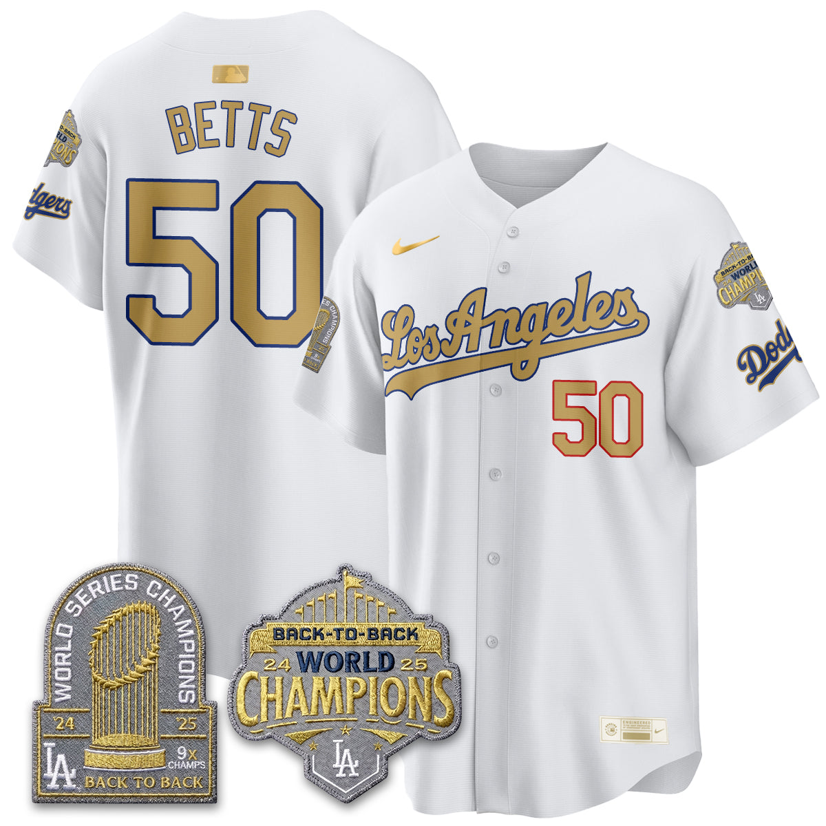 LAD Gold Collection Vapor Limited Jersey - 9x & B2B Champs - All Stitched
