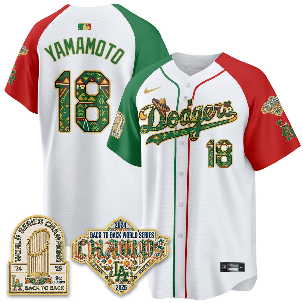 Los Angeles Dodgers x Mexican Heritage 2026 Limited Vapor Jersey - All Stitched