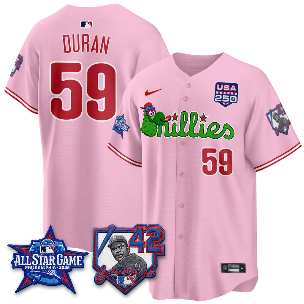 Philadelphia Phillies Phanatic 2026 New Era & 250th USA Vapor Limited Jersey - All Star Game - All Stitched