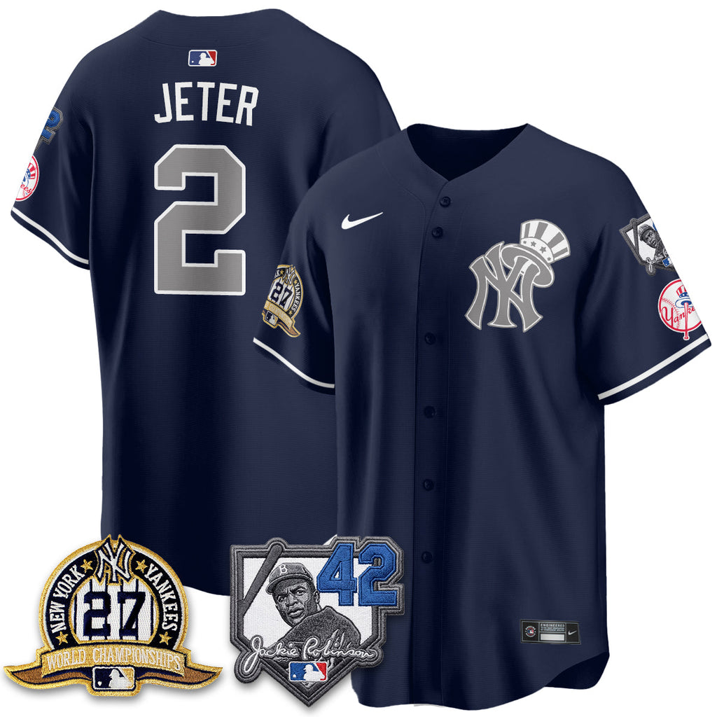 New York Yankees 2026 Jackie Robinson Day Vapor Limited Gold Edition Jersey - All Stitched - V2