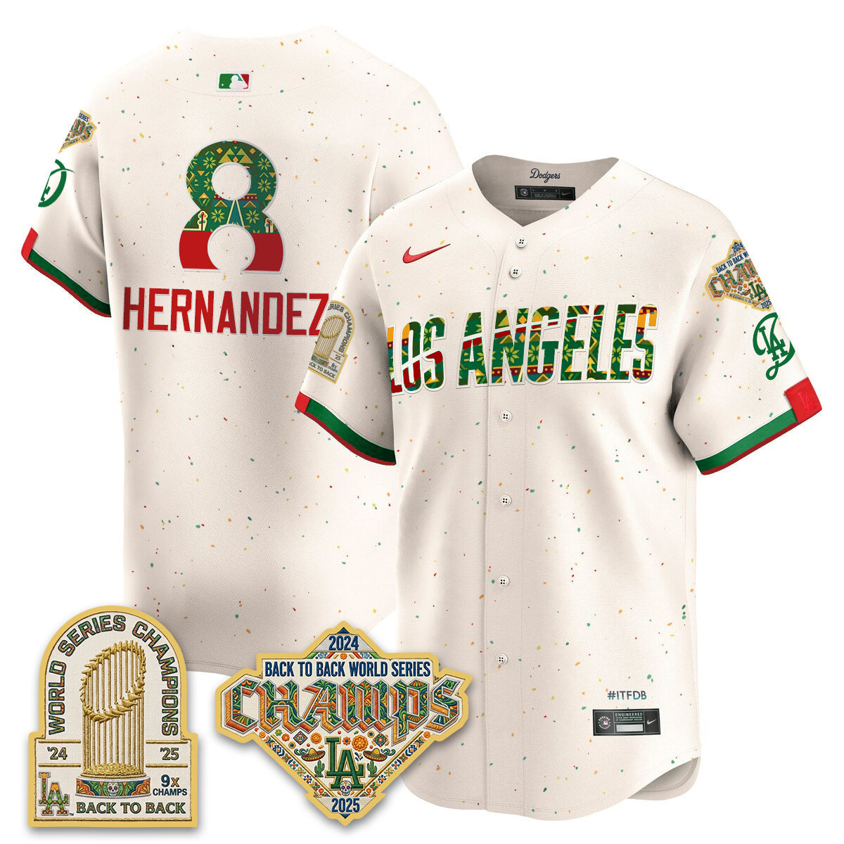 Los Angeles Dodgers x Mexican Heritage 2026 Limited Vapor Jersey - All Stitched