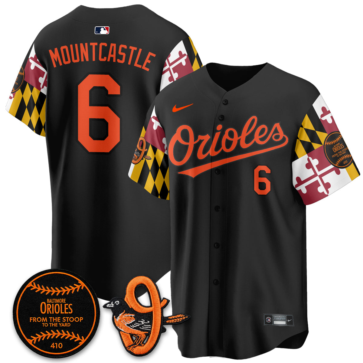 Baltimore Orioles 2026 x Maryland State Flag Vapor Jersey - All Stitched V2