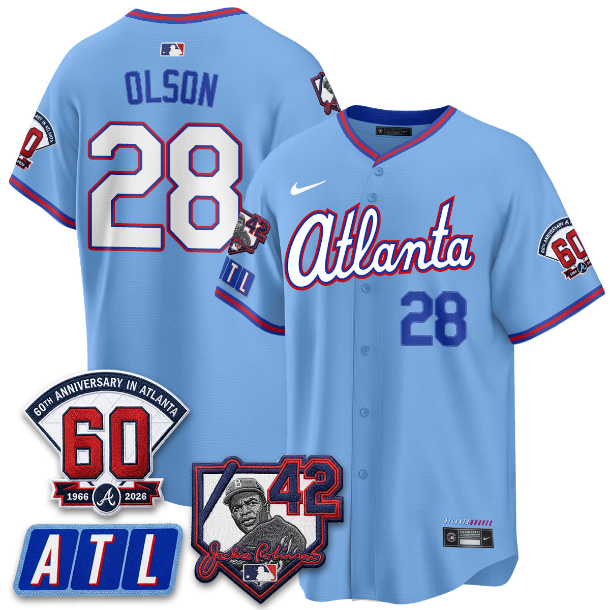 Atlanta Braves 2026 Jackie Robinson Day Vapor Limited Jersey - All Stitched