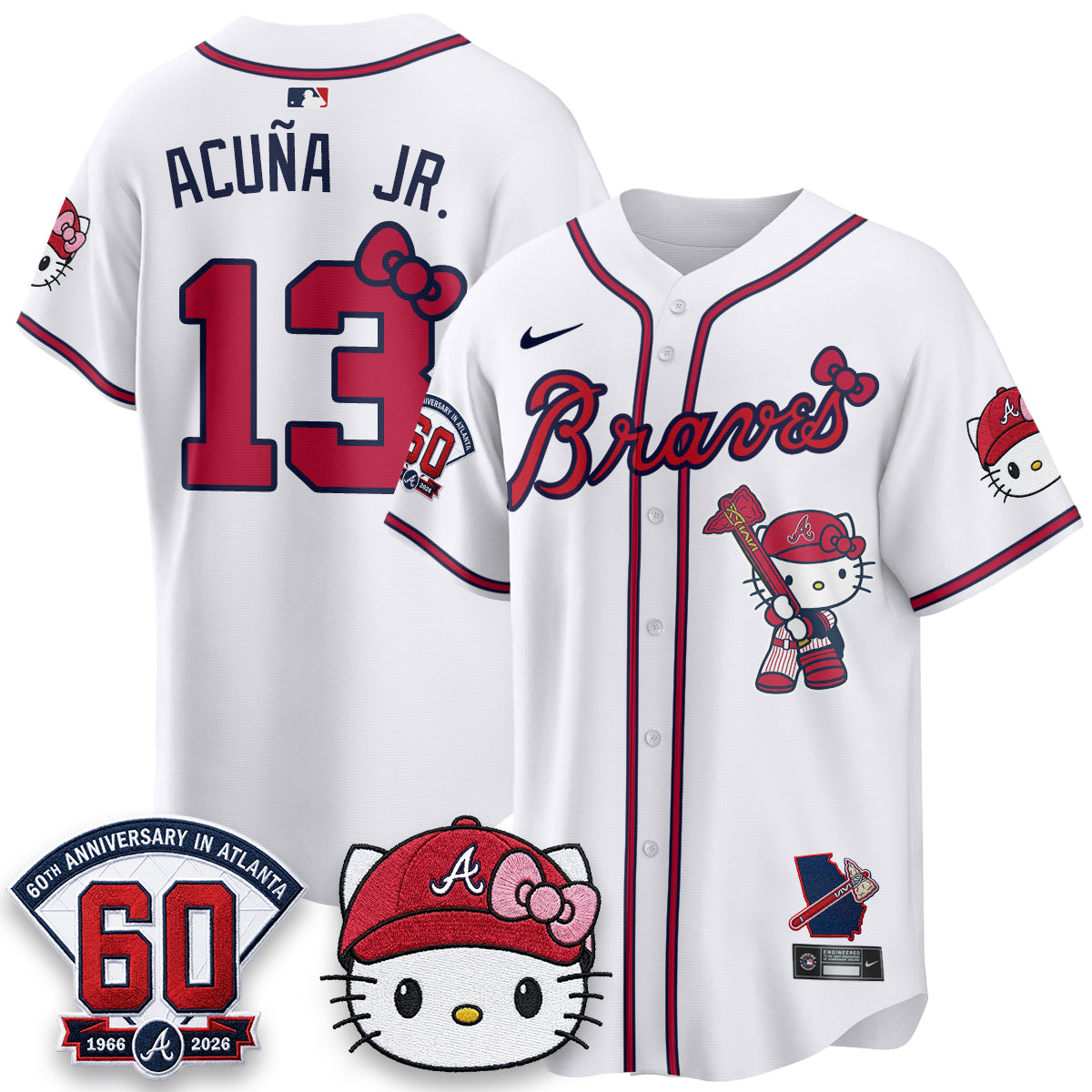Atlanta Braves x Meow KT 2026 Vapor Limited Jersey - All Stitched