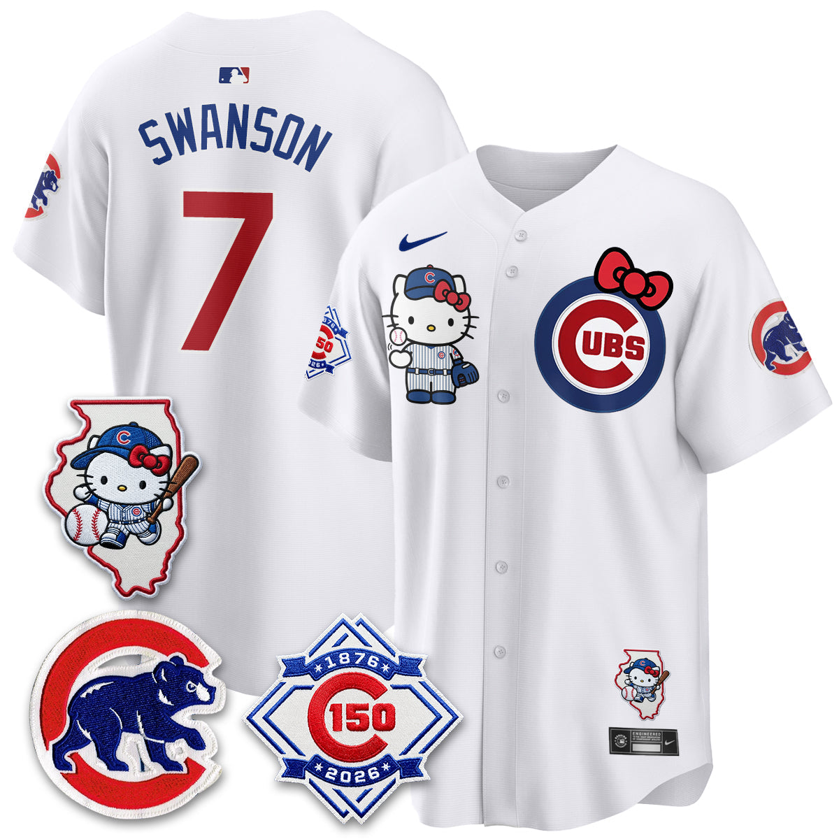 Chicago Cubs x Meow KT Vapor Premier Limited Jersey - All Stitched V2