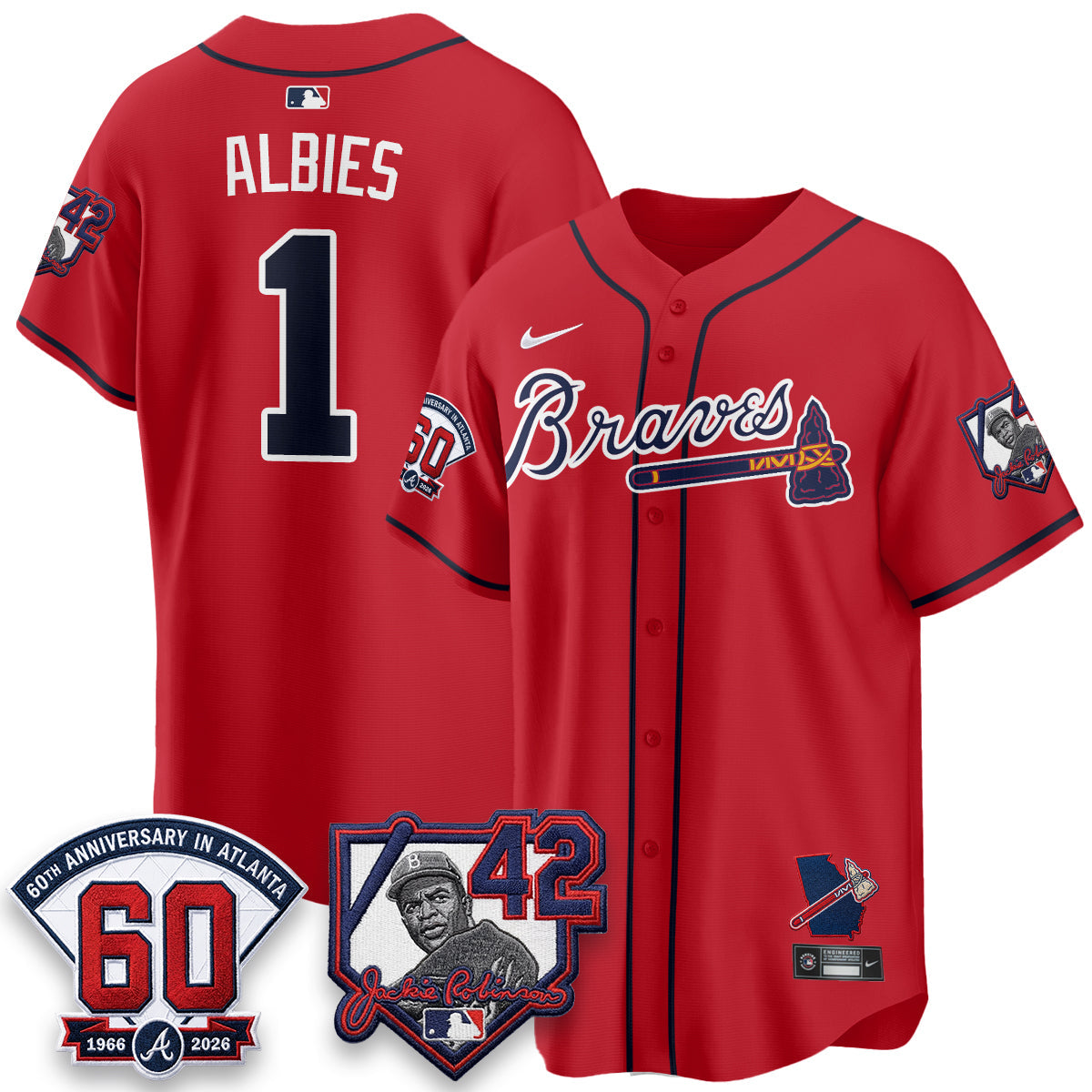Atlanta Braves 2026 Jackie Robinson Day Vapor Limited Jersey - All Stitched