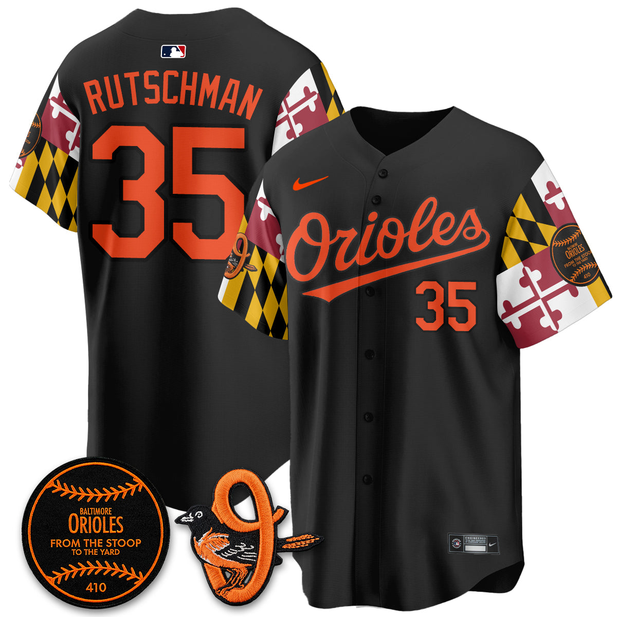 Baltimore Orioles 2026 x Maryland State Flag Vapor Jersey - All Stitched V2