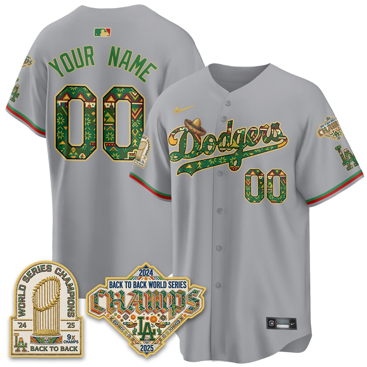 LAD x Mexican Heritage 2026 Limited Vapor Custom Jersey - All Stitched