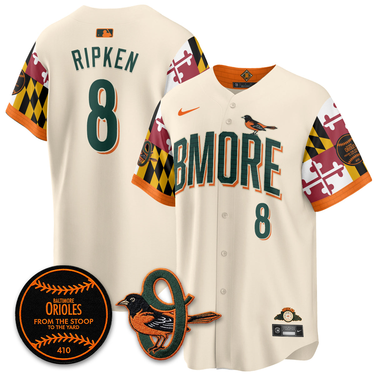 Baltimore Orioles x Maryland State Flag 2026 Vapor Jersey - All Stitched