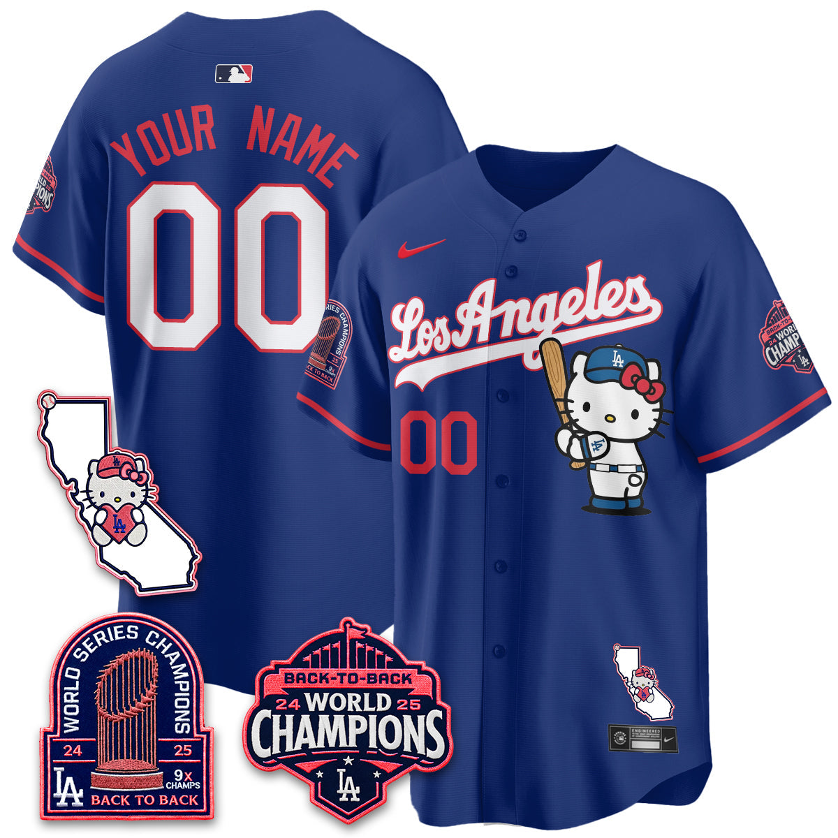LAD x Meow KT 2026 Vapor Custom Jersey - All Stitched - V4