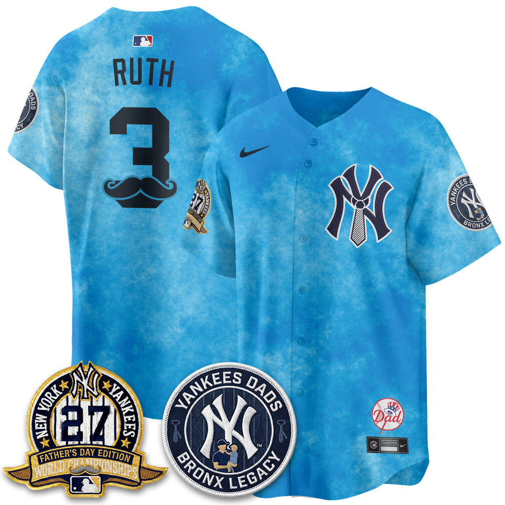 New York Yankees Happy Father's Day 2026 Jersey - Stitched