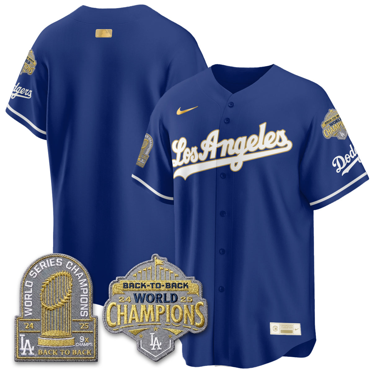 LAD Gold Collection Vapor Limited Jersey - 9x & B2B Champs - All Stitched