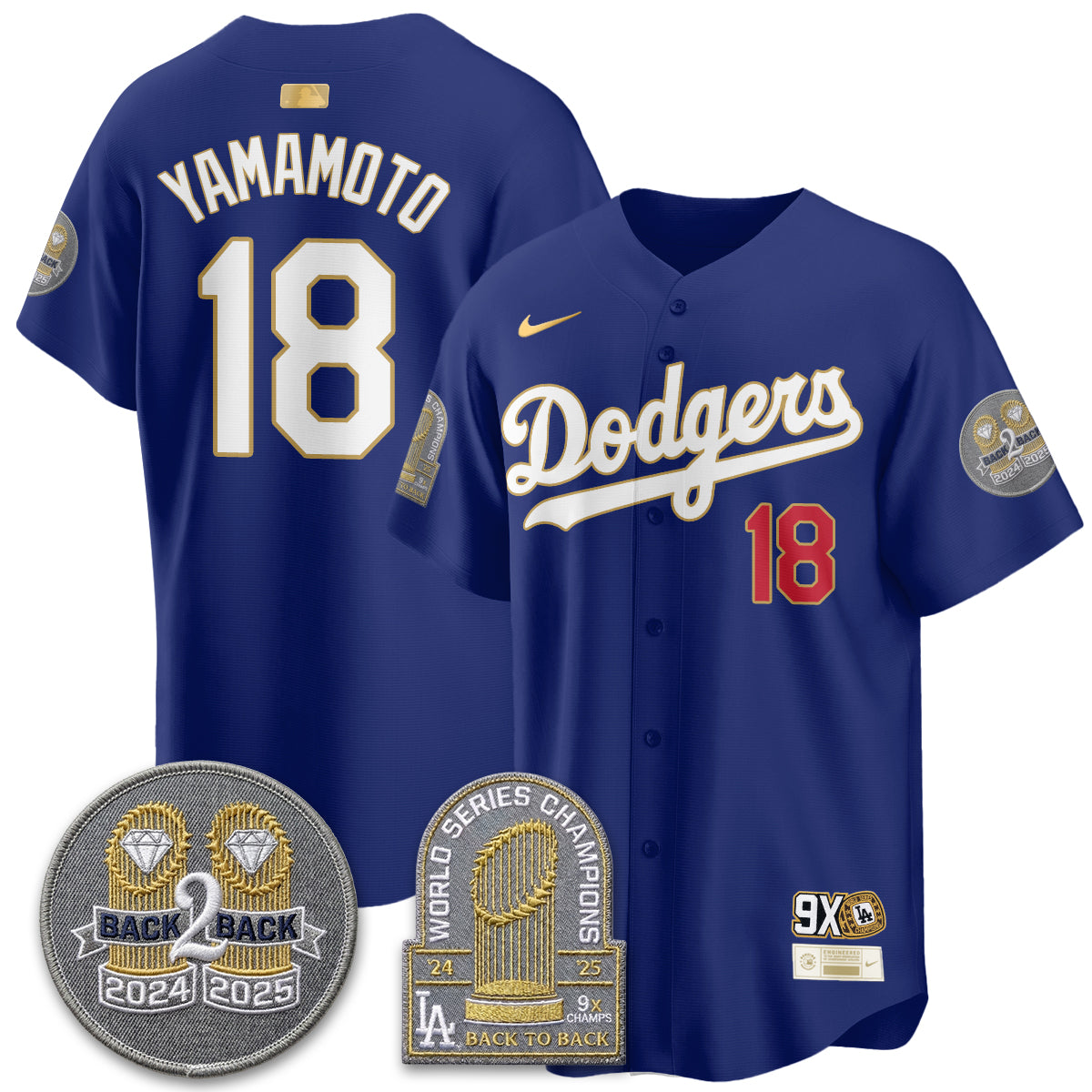 LAD Vapor Limited Jersey - Back to Back Champion - All Stitched