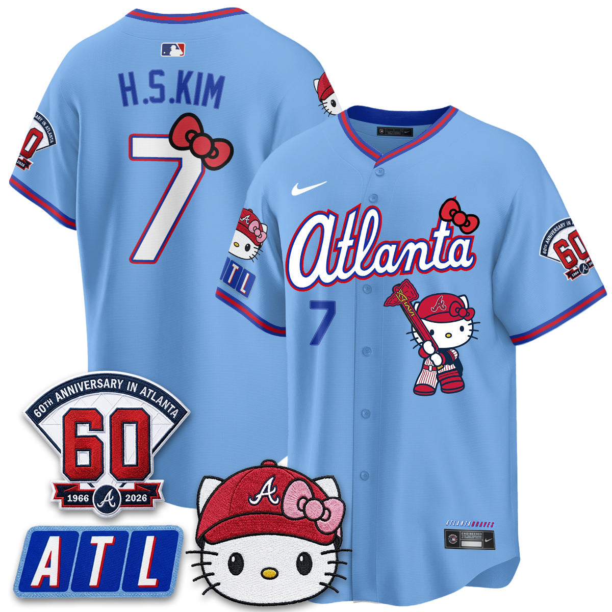 Atlanta Braves x Meow KT 2026 Vapor Limited Jersey - All Stitched