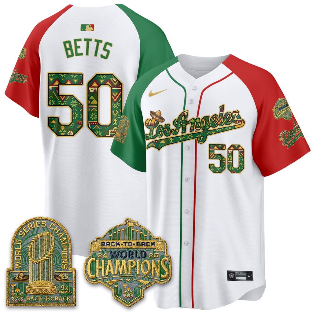 Los Angeles Dodgers x Mexican Heritage âLetâs Fiesta!â 2026 Limited Vapor Jersey - All Stitched