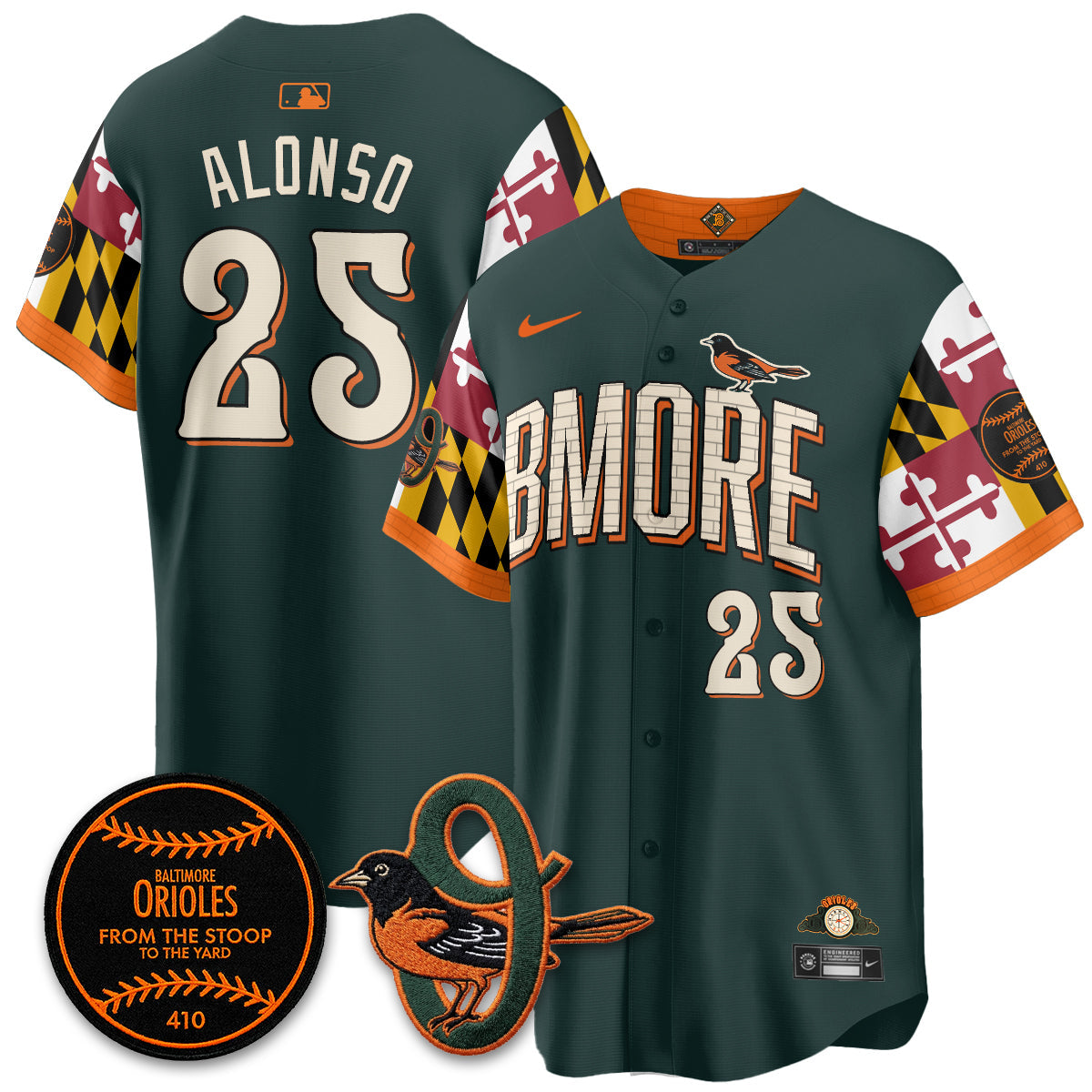 Baltimore Orioles x Maryland State Flag 2026 Vapor Jersey - All Stitched