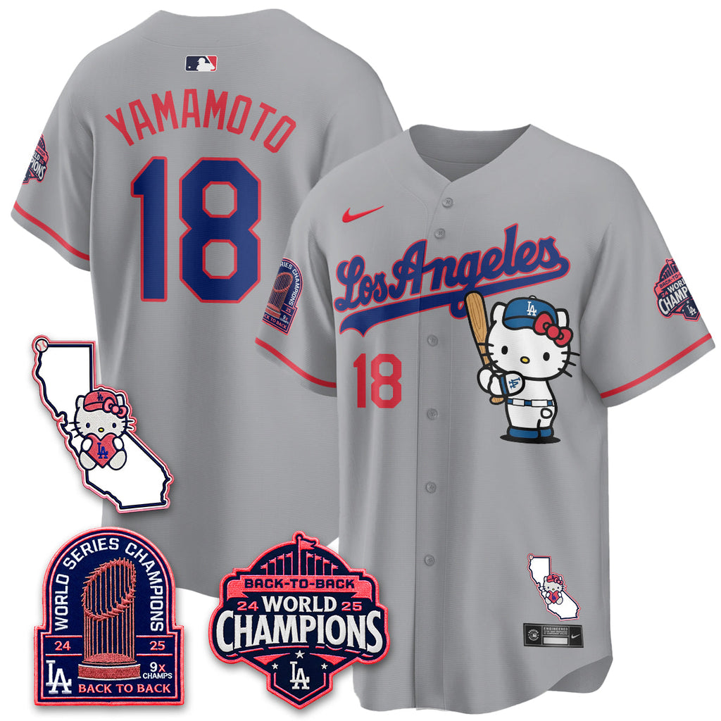 Los Angeles Dodgers x Meow KT 2026 Vapor Jersey - All Stitched - V4