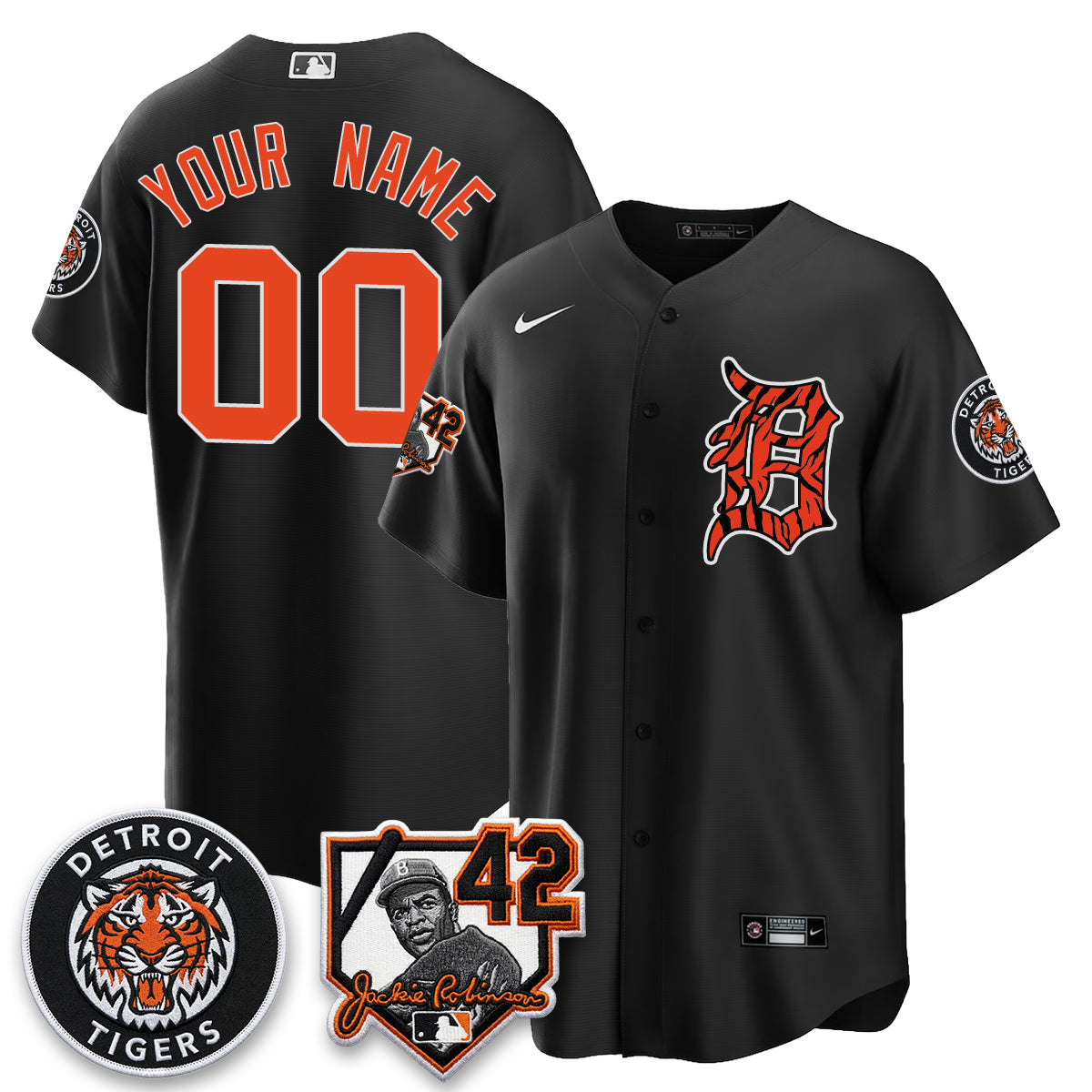 DET 2026 Jackie Robinson Day Vapor Limited Custom Jersey - All Stitched