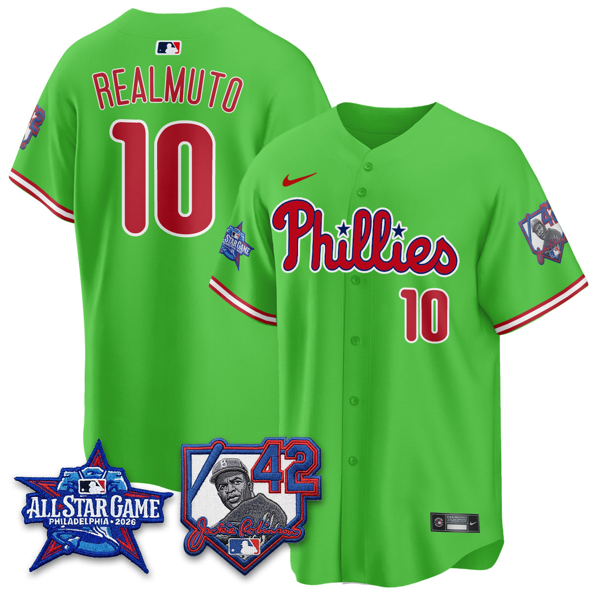 Philadelphia Phillies 2026 Jackie Robinson New Era - All Star Game Vapor Limited Jersey - All Stitched