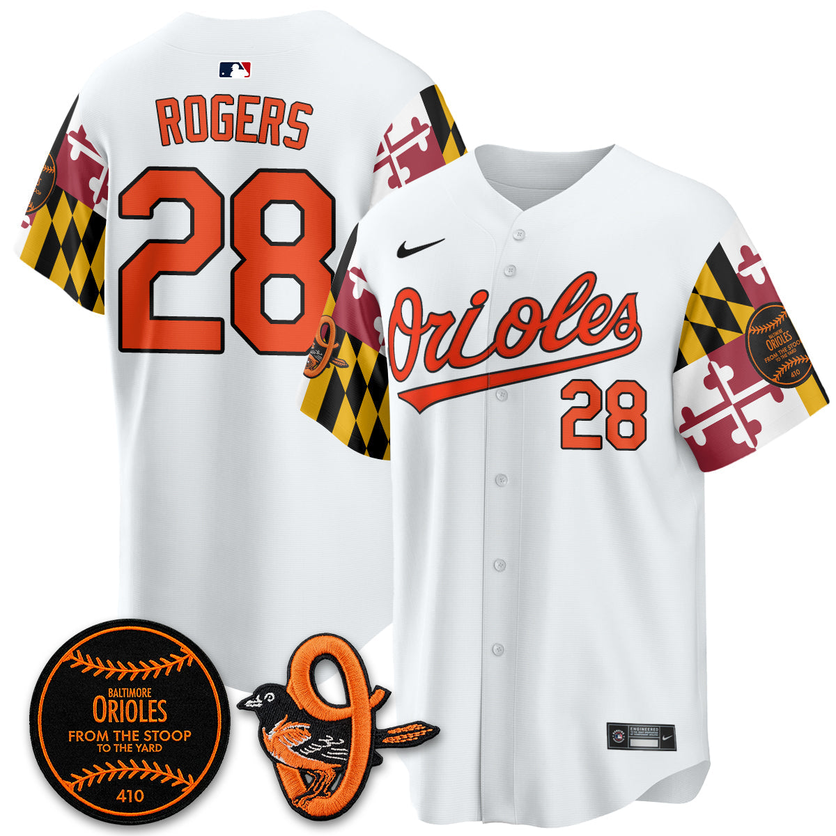 Baltimore Orioles 2026 x Maryland State Flag Vapor Jersey - All Stitched V2
