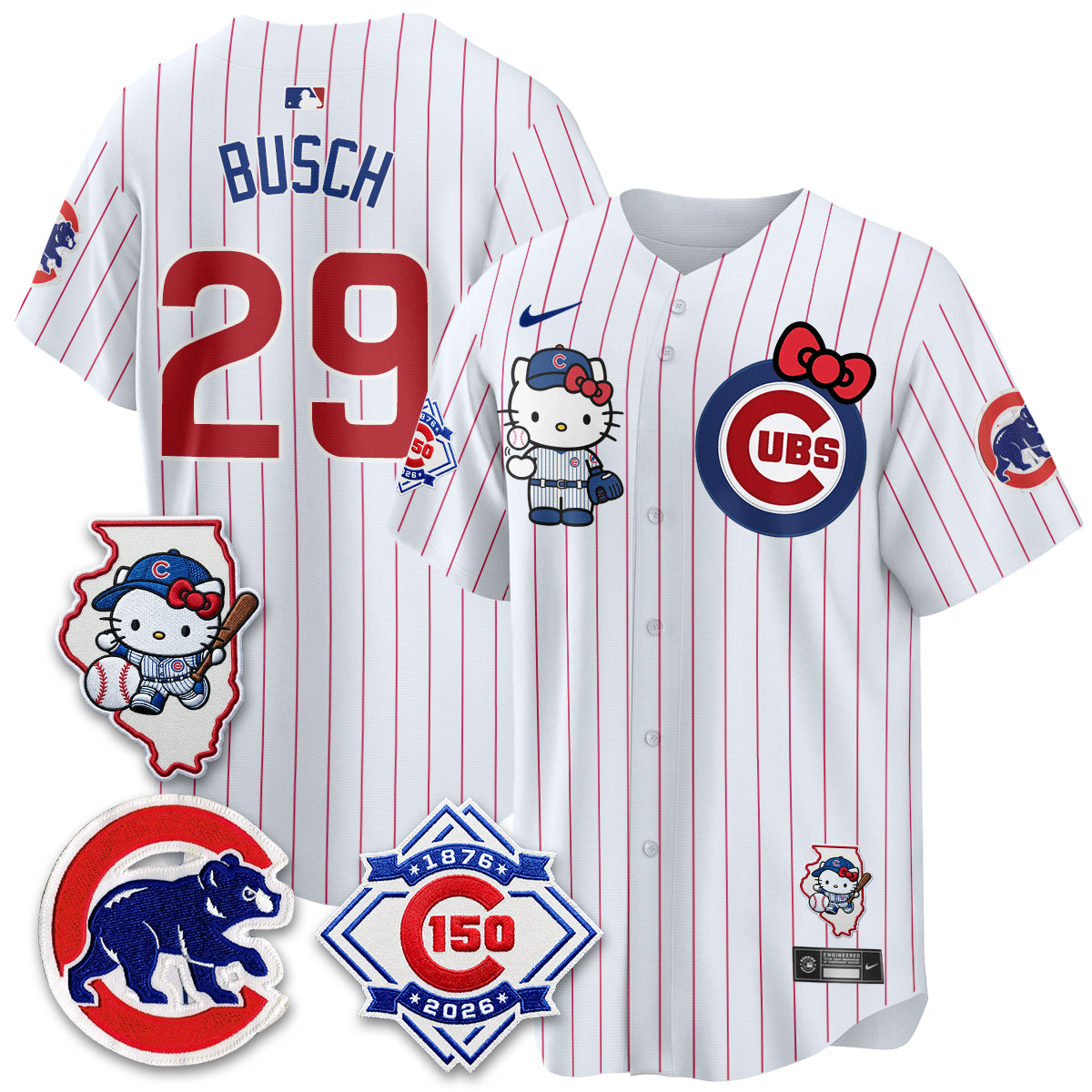 Chicago Cubs x Meow KT Vapor Premier Limited Jersey - All Stitched V2