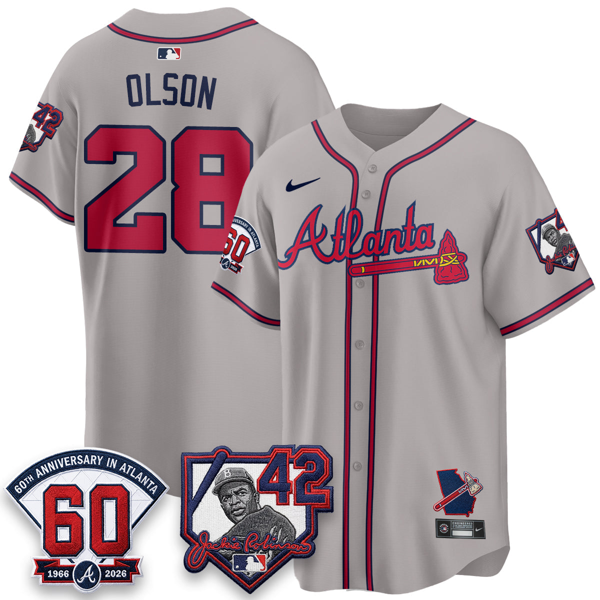 Atlanta Braves 2026 Jackie Robinson Day Vapor Limited Jersey - All Stitched
