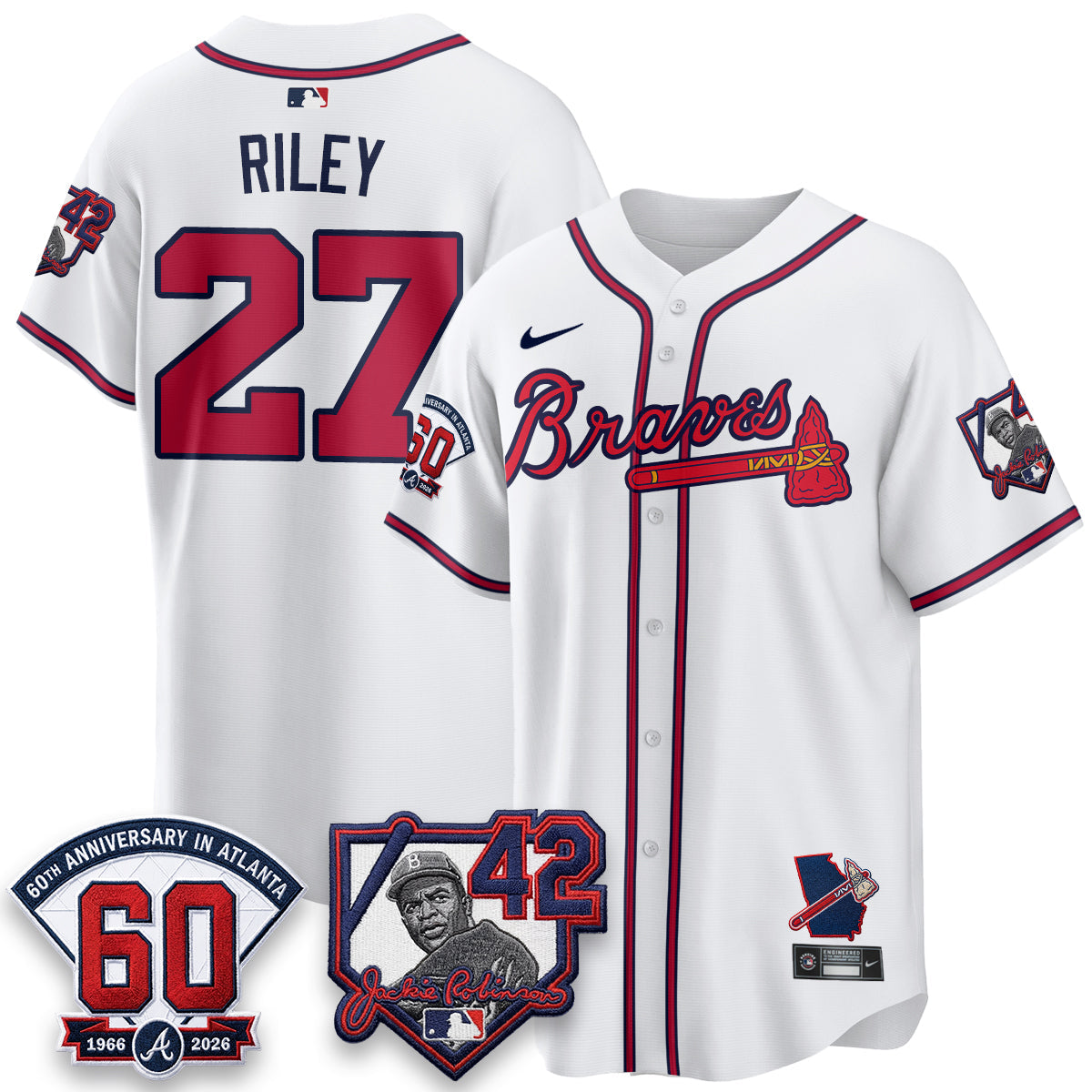 Atlanta Braves 2026 Jackie Robinson Day Vapor Limited Jersey - All Stitched