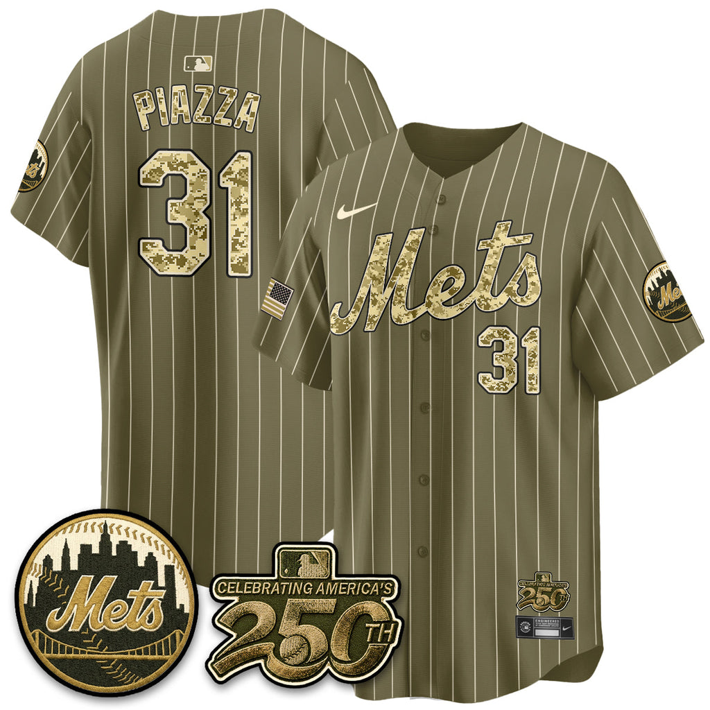 New York Mets Armed Forces Day Vapor Premier Limited Jersey - All Stitched V2