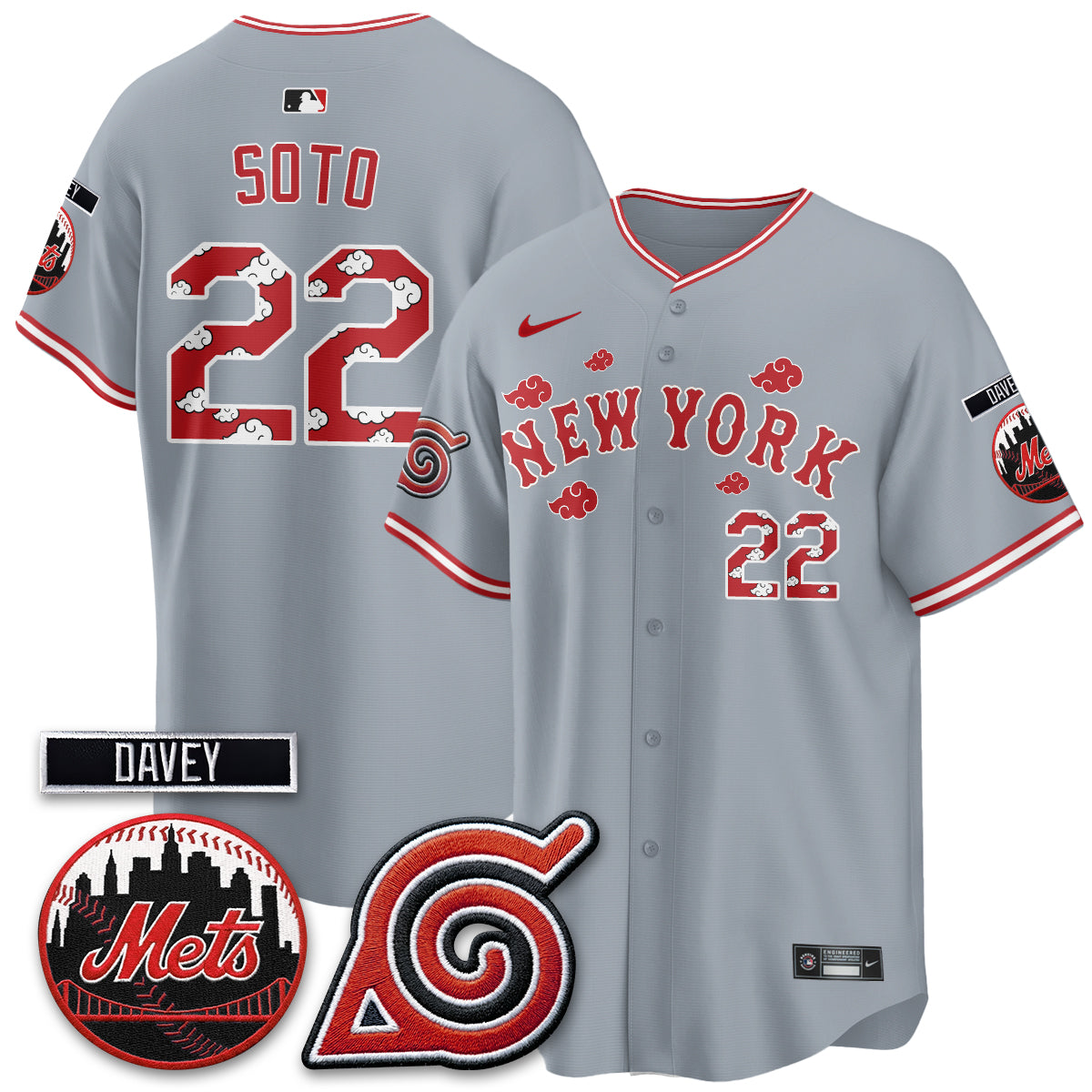 New York Mets x Naruto Nights 2026 Vapor Limited Jersey - All Stitched