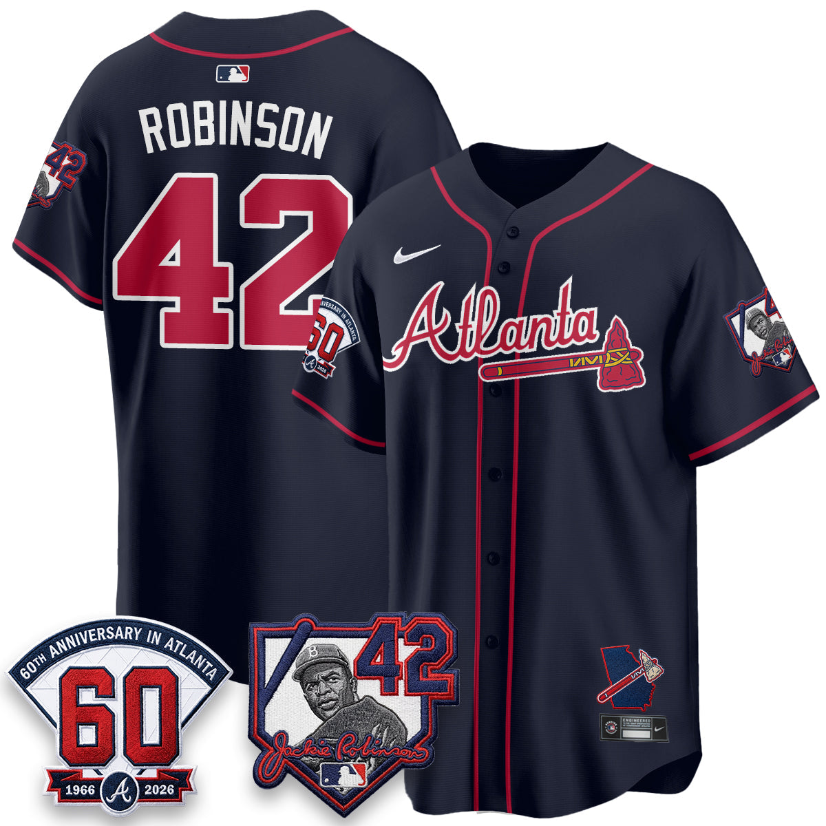 Atlanta Braves 2026 Jackie Robinson Day Vapor Limited Jersey - All Stitched