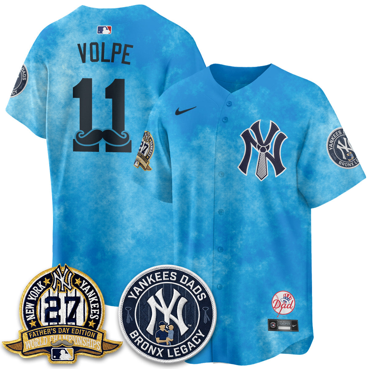 New York Yankees Happy Father's Day 2026 Jersey - Stitched