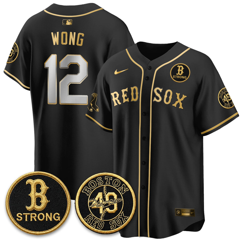 Boston Red Sox Tim Wakefield Memorial Patch Vaper Premier Limited Jersey - All Stitched V2