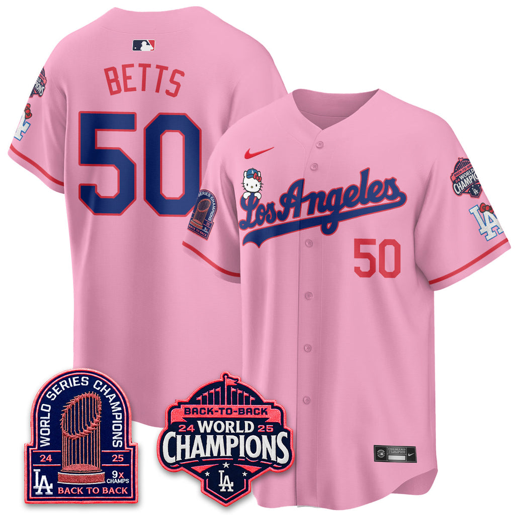 Los Angeles Dodgers x Hello Kitty Night 2026 Vapor Jersey - All Stitched - V2