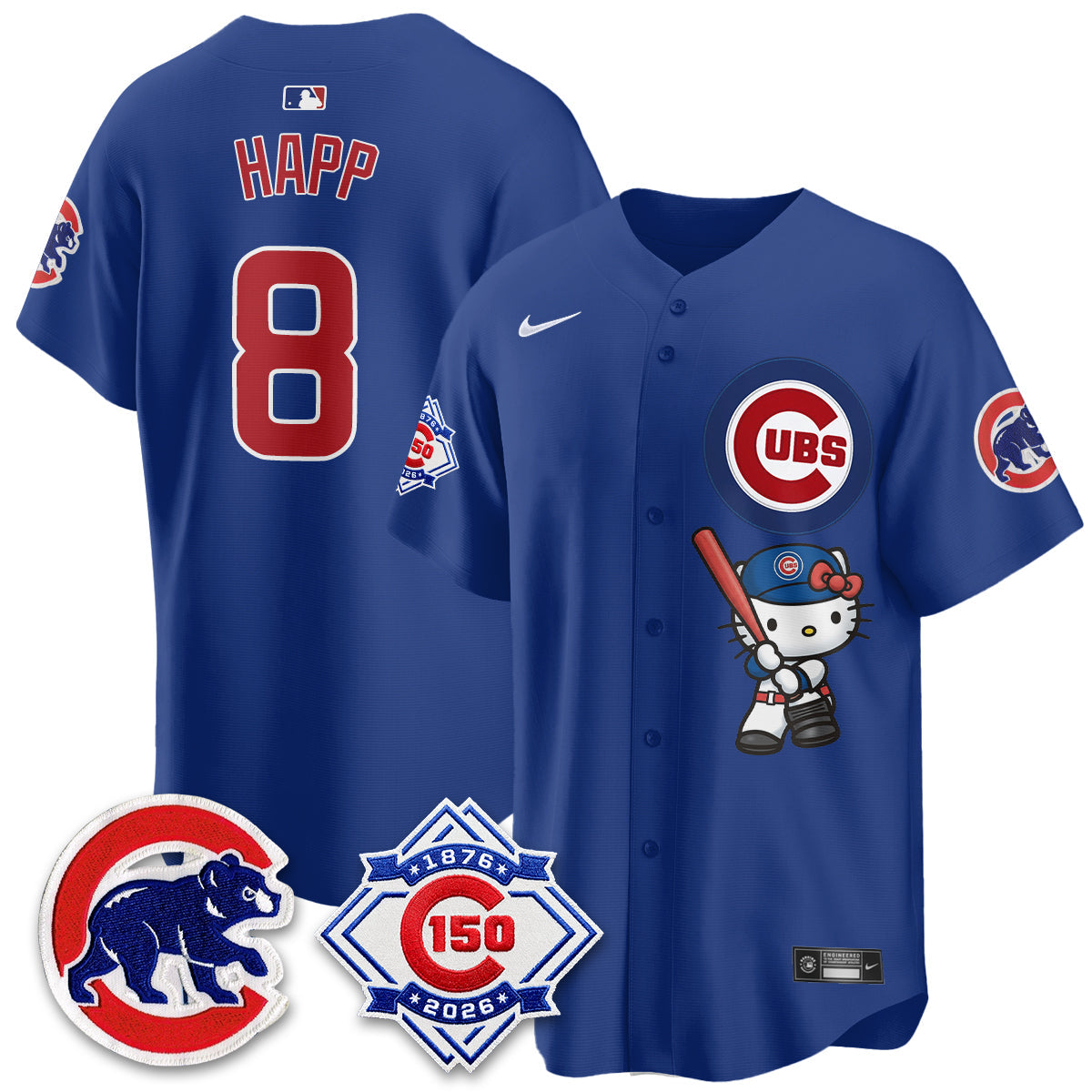 Chicago Cubs x Meow KT Vapor Premier Limited Jersey - All Stitched