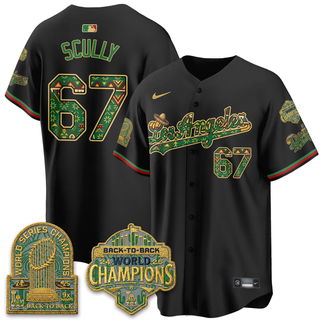Los Angeles Dodgers x Mexican Heritage âLetâs Fiesta!â 2026 Limited Vapor Jersey - All Stitched