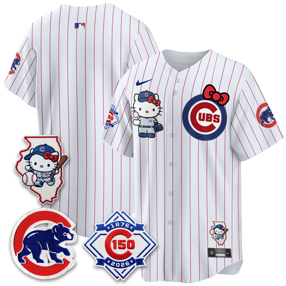 Chicago Cubs x Meow KT Vapor Premier Limited Jersey - All Stitched V2