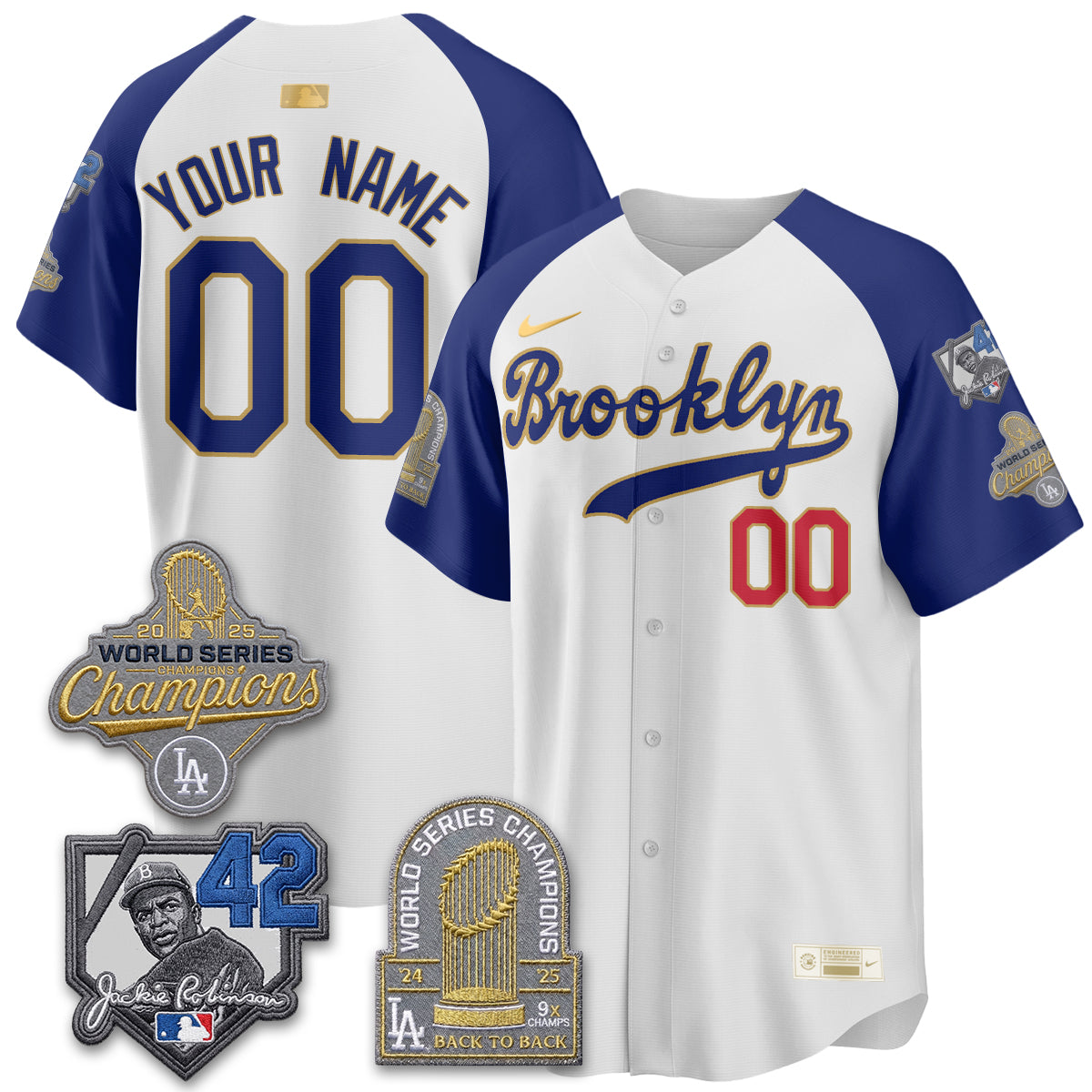 LAD 2026 Brooklyn Jackie Robinson Limited Custom Jersey - All Stitched