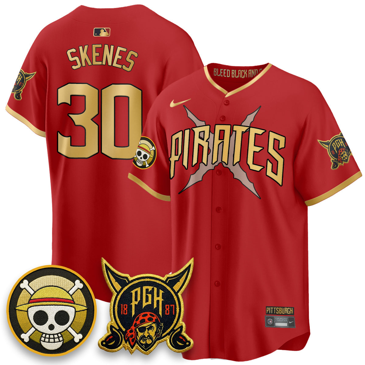 Pittsburgh Pirates 2026 City Connect x One Piece Vapor Limited Jersey - All Stitched