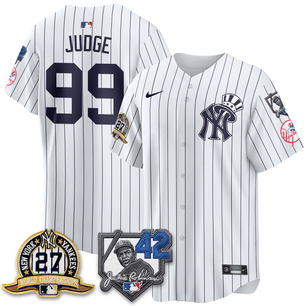 New York Yankees 2026 Jackie Robinson Day Vapor Limited Gold Edition Jersey - All Stitched - V2