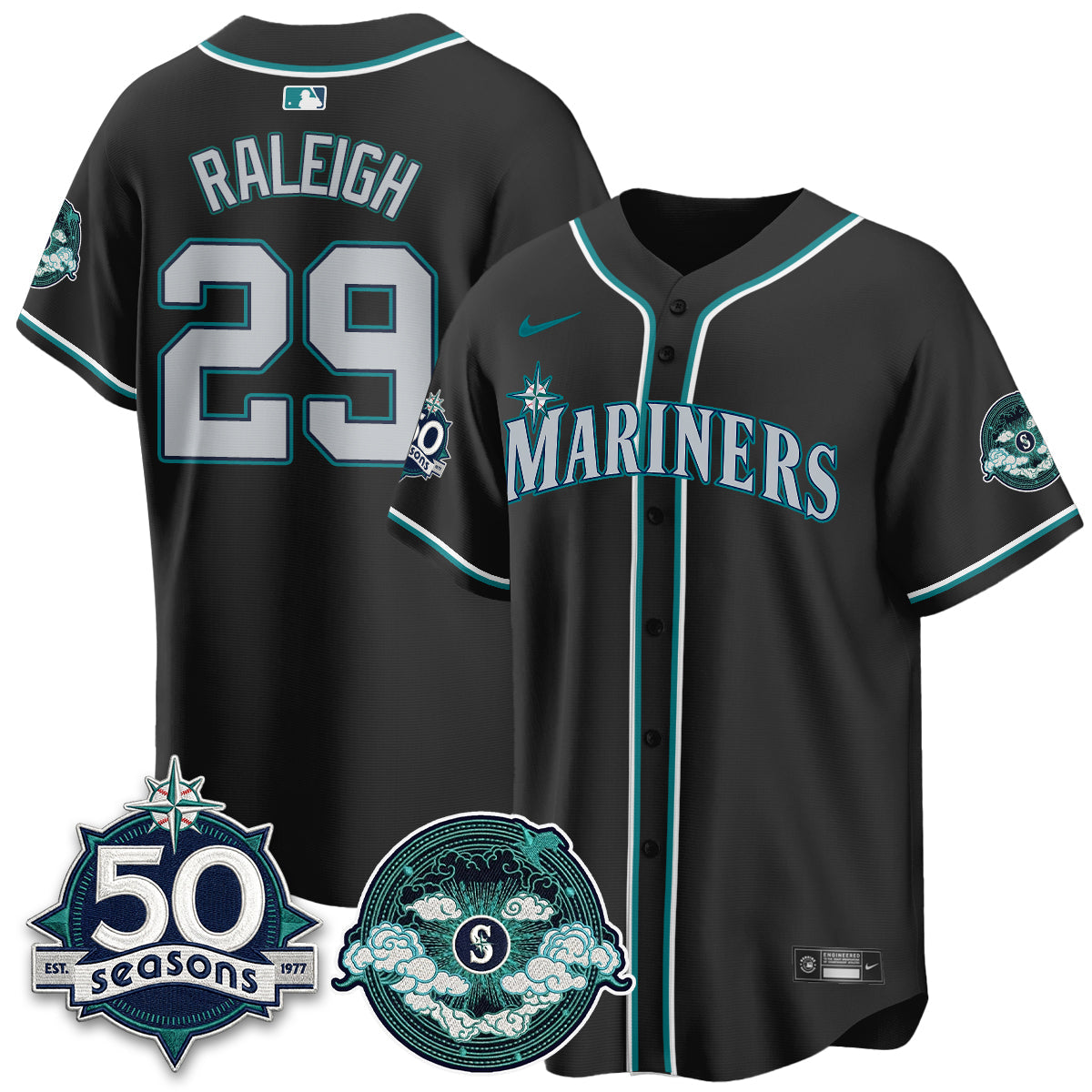 Seattle Mariners x FW Night Limited Jersey - All Stitched