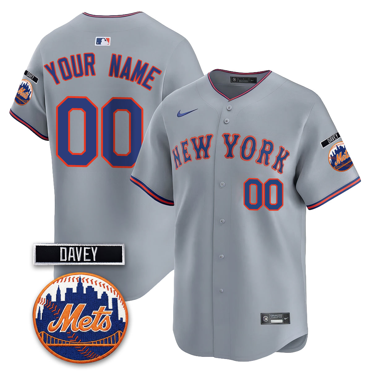 NYM 2026 Davey Johnson Memorial Vapor Custom Limited Jersey - All Stitched