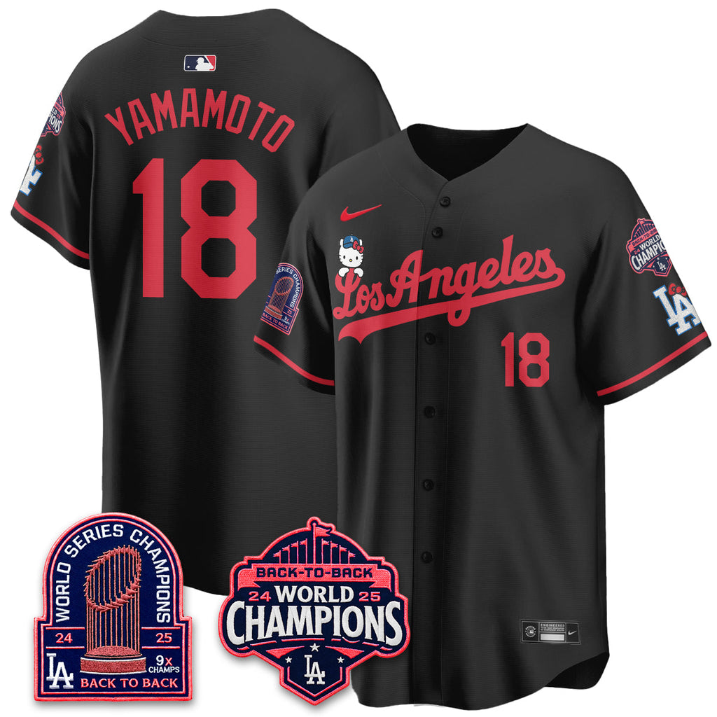 Los Angeles Dodgers x Hello Kitty Night 2026 Vapor Jersey - All Stitched - V2