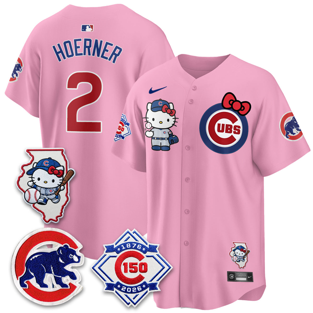 Chicago Cubs x Meow KT Vapor Premier Limited Jersey - All Stitched V2