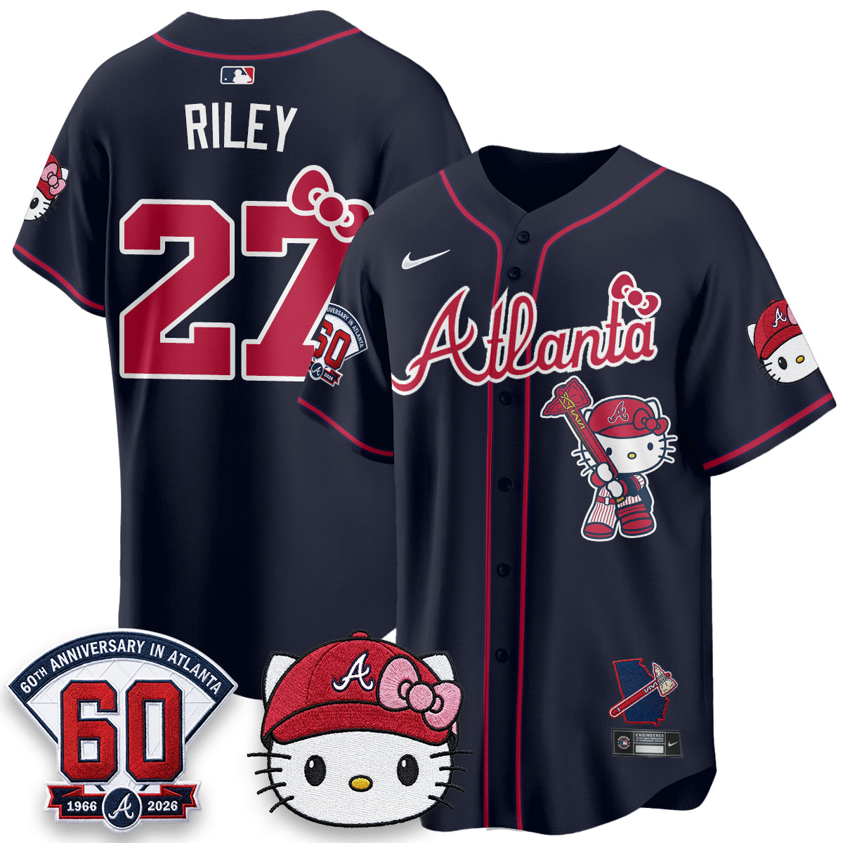 Atlanta Braves x Meow KT 2026 Vapor Limited Jersey - All Stitched