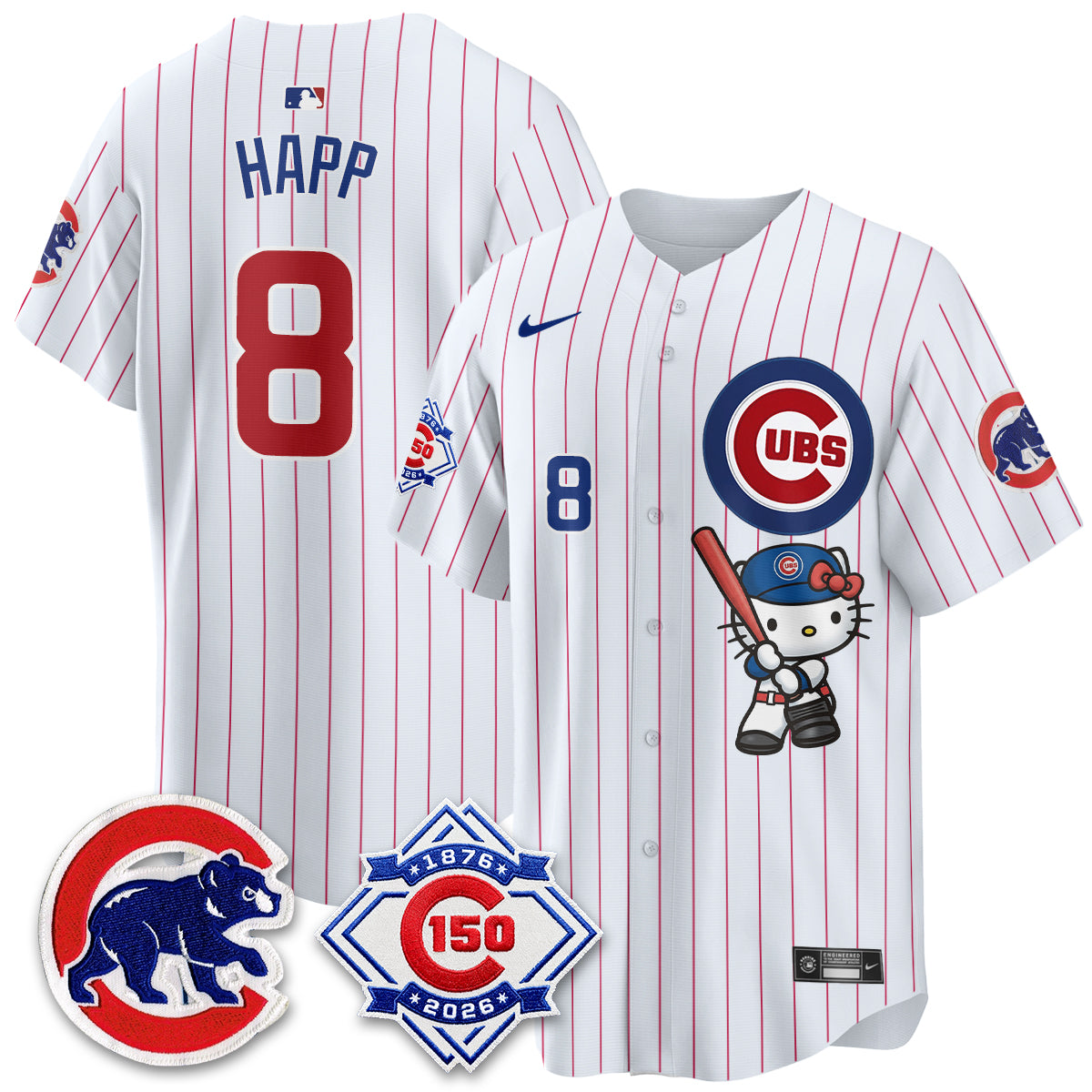 Chicago Cubs x Meow KT Vapor Premier Limited Jersey - All Stitched